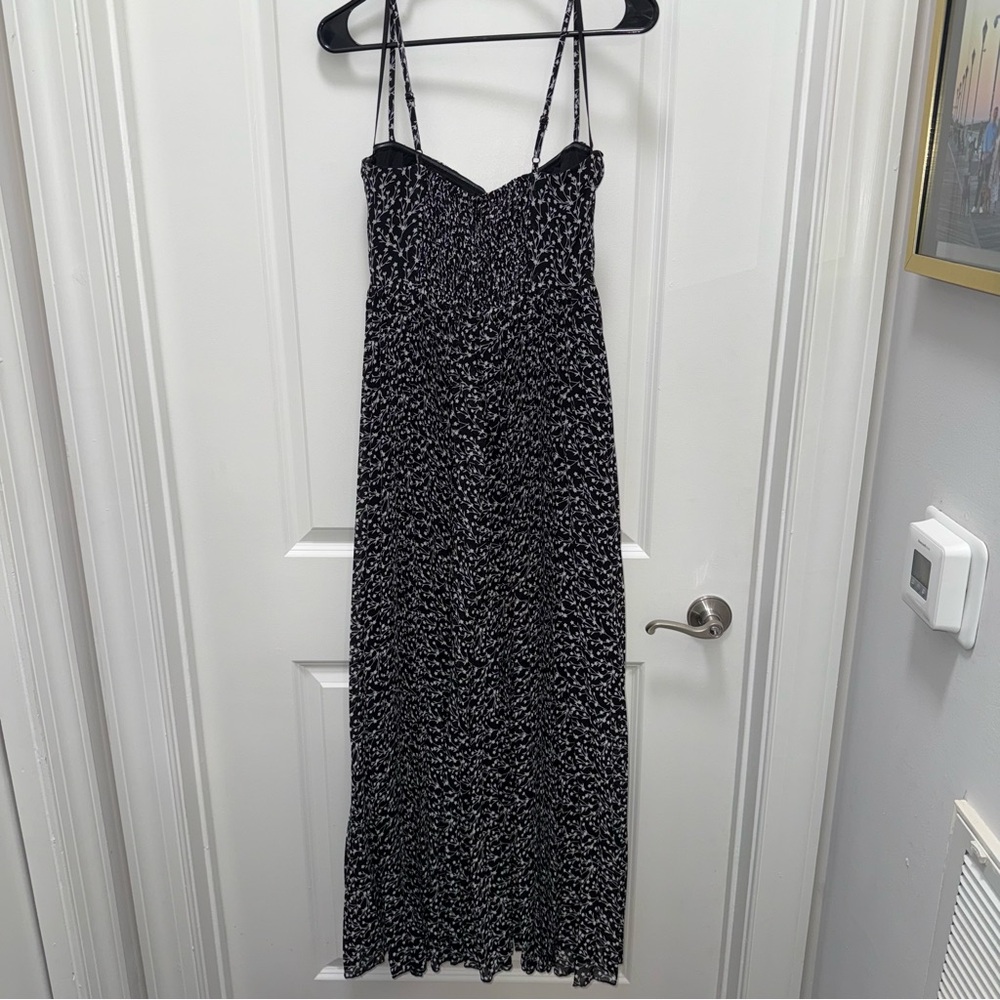Petal + Pup Black & White Floral Bustier Maxi Formal Dress - Picture 5 of 8